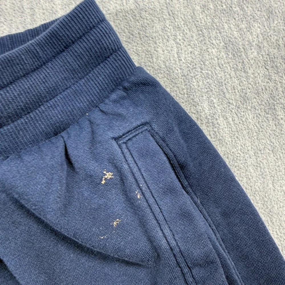 Under Armour Shorts Mens Large Navy Cotton Rival Fleece Big Logo Sweat Active Gy